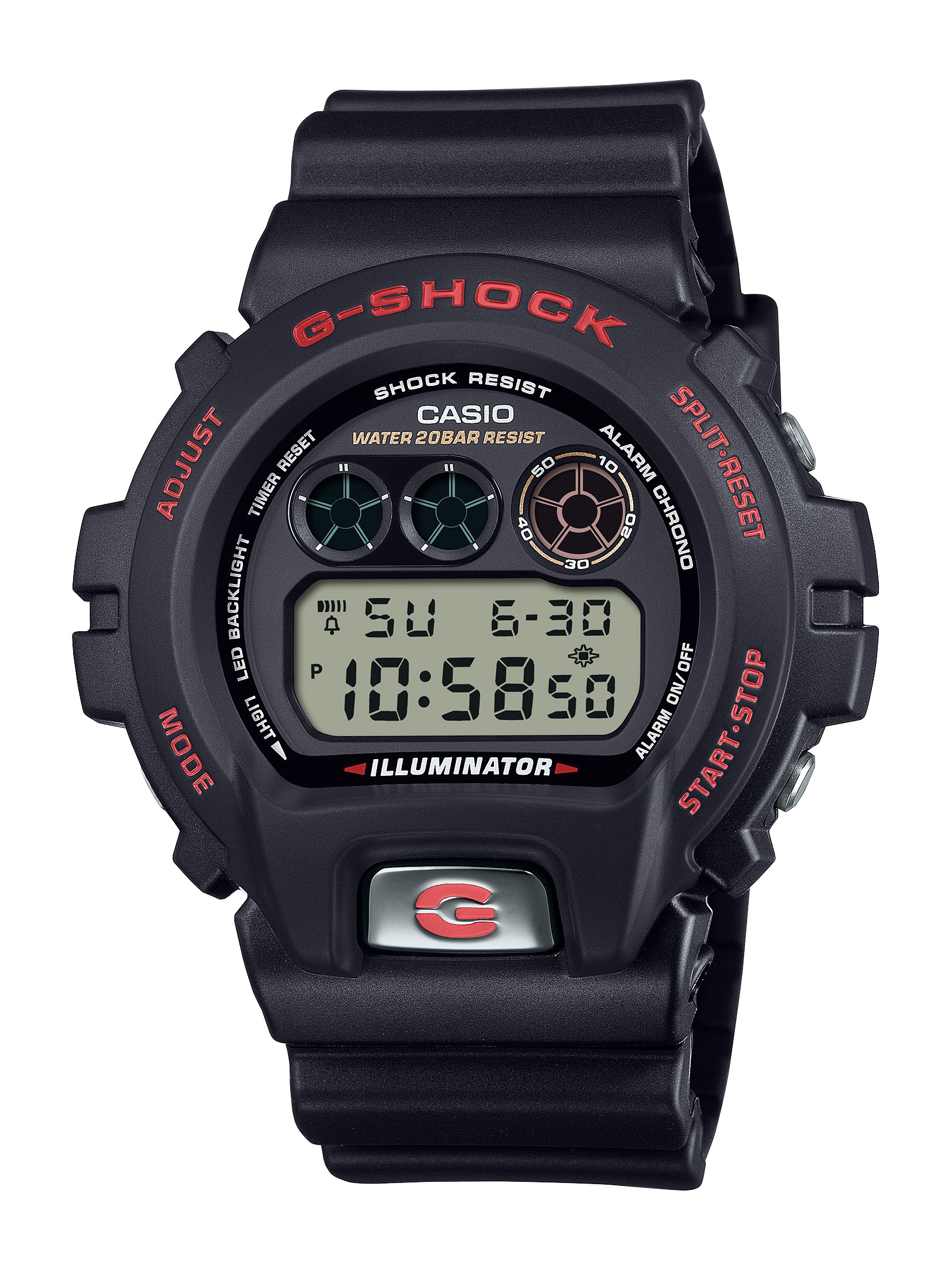 【限定品】カシオ G-SHOCK DW-6900TR-1JR 6900シリーズ トリコロール メンズ腕時計 デジタル 20気圧防水 耐衝撃構造 国内正規品 保証付き 送料無料｜ジュエリー川スミ