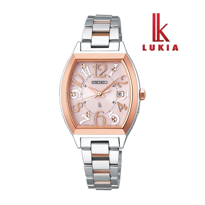 SEIKO セイコー LUKIA ルキア SSVW214 ソーラー電波 レディス 腕時計 ウォッチ 時計 コンビ色 金属ベルト 国内正規品 メーカー保証付 誕生日プレゼント 女性 ギフト ブランド 送料無料|ジュエリー川スミ