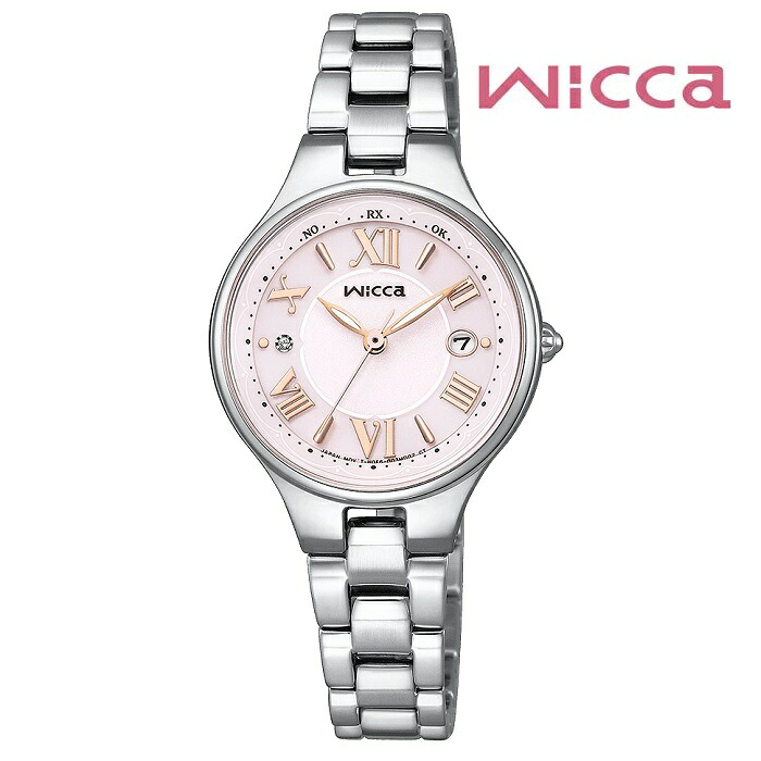 CITIZEN シチズン Wicca ウィッカ KS1-813-91 ソーラーテック電波 レディス 腕時計 ウォッチ 時計 シルバー色 金属ベルト 国内正規品 メーカー保証付 誕生日プレゼント 女性 ギフト ブランド 送料無料｜ジュエリー川スミ