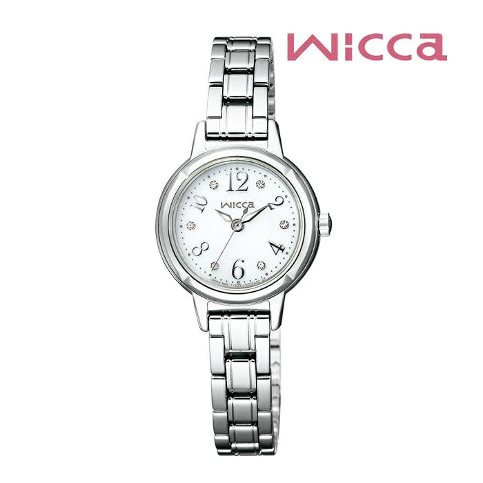 CITIZEN シチズン Wicca ウィッカ KH9-914-15 ソーラーテック レディス 腕時計 ウォッチ 時計 シルバー色 金属ベルト 国内正規品 メーカー保証付 誕生日プレゼント 女性 ギフト ブランド 送料無料|ジュエリー川スミ