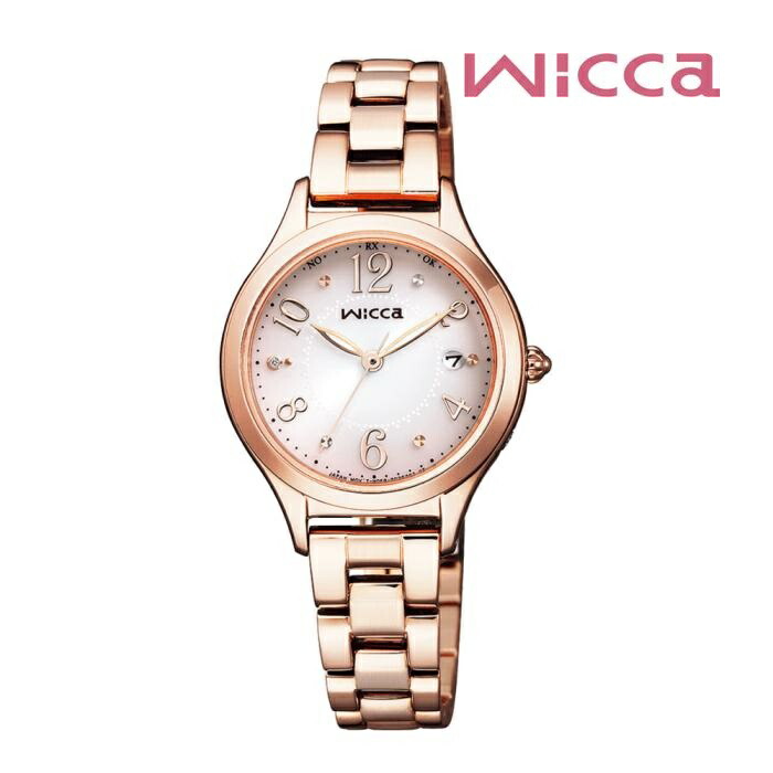 CITIZEN シチズン Wicca ウィッカ KS1-261-91 ソーラーテック電波 レディス 腕時計 ウォッチ 時計 ピンクゴールド色 金属ベルト 国内正規品 メーカー保証付 誕生日プレゼント 女性 ギフト ブランド 送料無料｜ジュエリー川スミ 25,696円