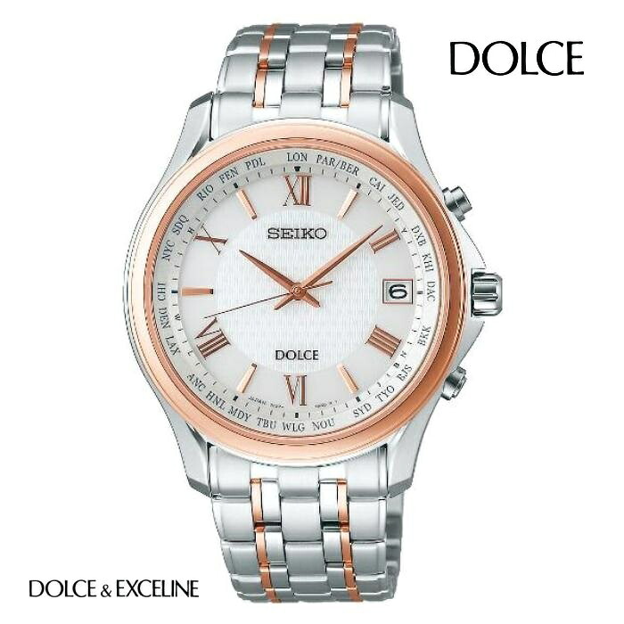 SEIKO セイコー ドルチェ DOLCE SADZ202 ソーラー電波 メンズ 腕時計 ウォッチ 時計 コンビ色 金属ベルト 国内正規品 メーカー保証付 誕生日プレゼント 男性 ギフト ブランド 送料無料｜ジュエリー川スミ