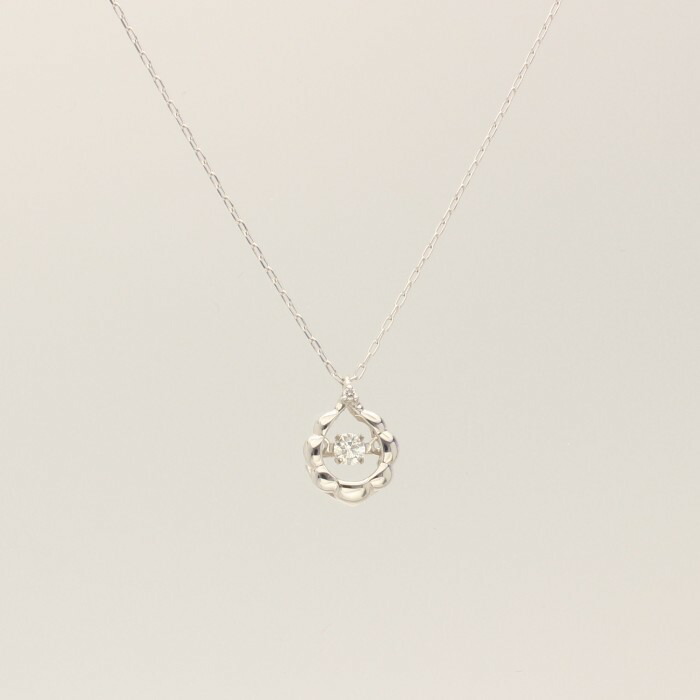 一粒ダイヤプチネックレス K18ダイヤネックレス K18WGプチネックレス ダイヤモンドネックレス ホワイトゴールドネックレス ダイヤペンダント ネックレス 誕生日 記念日 プレゼント ギフト お値打ち ジュエリー 川スミ 送料無料 【kawasumi】