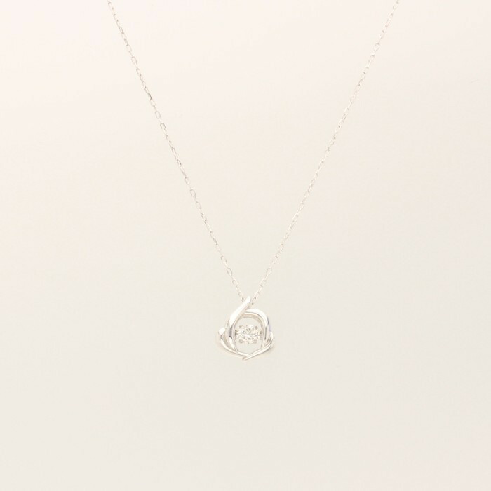 K18WGダイヤプチネックレス 一粒ダイヤネックレス ホワイトゴールドネックレスダイヤモンド ペンダントネックレス クロス フォーダイヤモンド シンプル かわいい 誕生日 記念日 プレゼント ギフト お手頃 お値打ち お出かけ ジュエリー 川スミ 送料無料 【kawasumi】