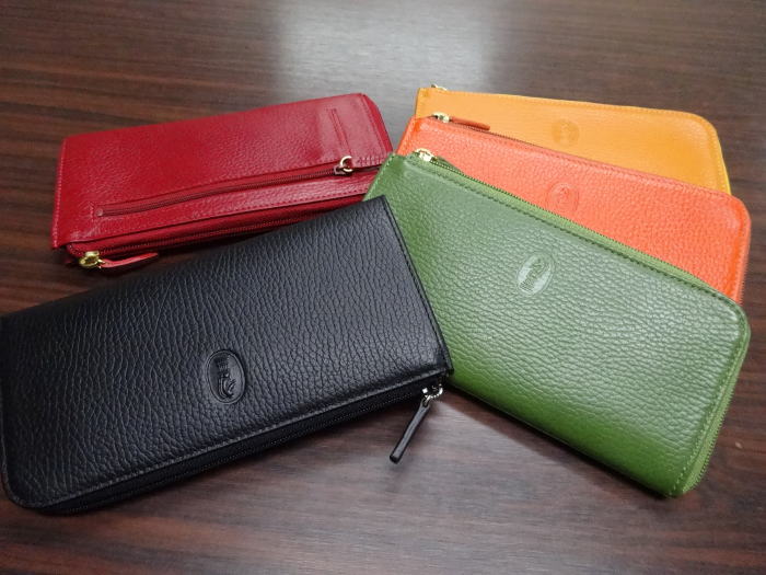 長財布　Lファスナー牛革　薄型　背F付　カード18枚入 5332 【smtb-m】【BOX受取対象商品（レディースファッション）】　【thxgd_18】【nlife_d19】