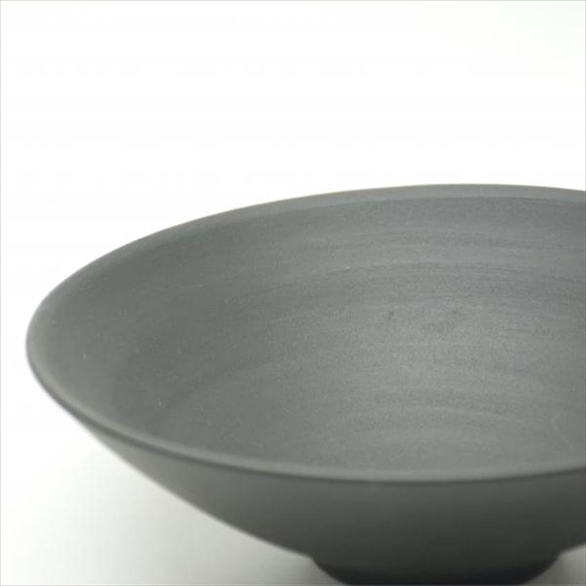 楽天市場】常滑焼 チャラ掛け 深皿 20cm 黒 ブラック 器 お皿 陶器