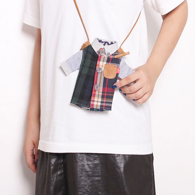 河谷シャツ ミニシャツ ポーチ K213 オール フリーサイズ 小物 雑貨 ミニポーチ スマホケース 定期入れ ミニバッグ お洒落 牛革 レザー スミニバッグ レディース メンズ ブランド ギフト プレゼント Sermus Es