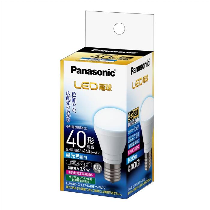 パナソニック LED電球 E17 40形 10個セット Amazon | パナソニック LED電球 電球40W形相当 密閉形器具対応