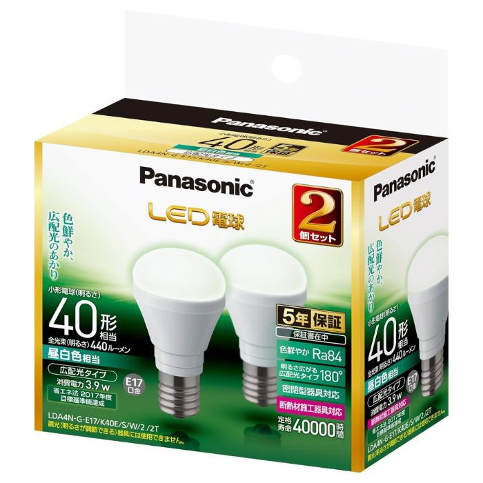 パナソニック LED電球 E17 40形 10個セット LDA4WWGE17SK4 パナソニック LED電球 小形電球タイプ 40W形相当
