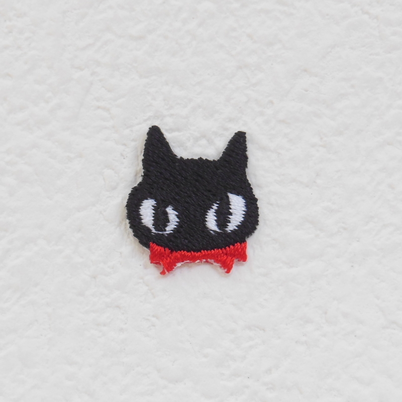 楽天市場 クロネコこねこワッペン アイロンで簡単につきます ネコ 黒猫 マスク オリジナルショップｋｗｗ