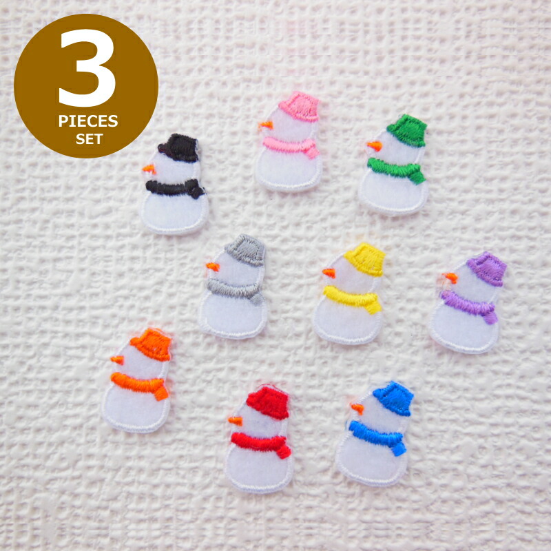 楽天市場】ワッペン 雪ダルマ 雪だるま スノーマン 最大横幅2