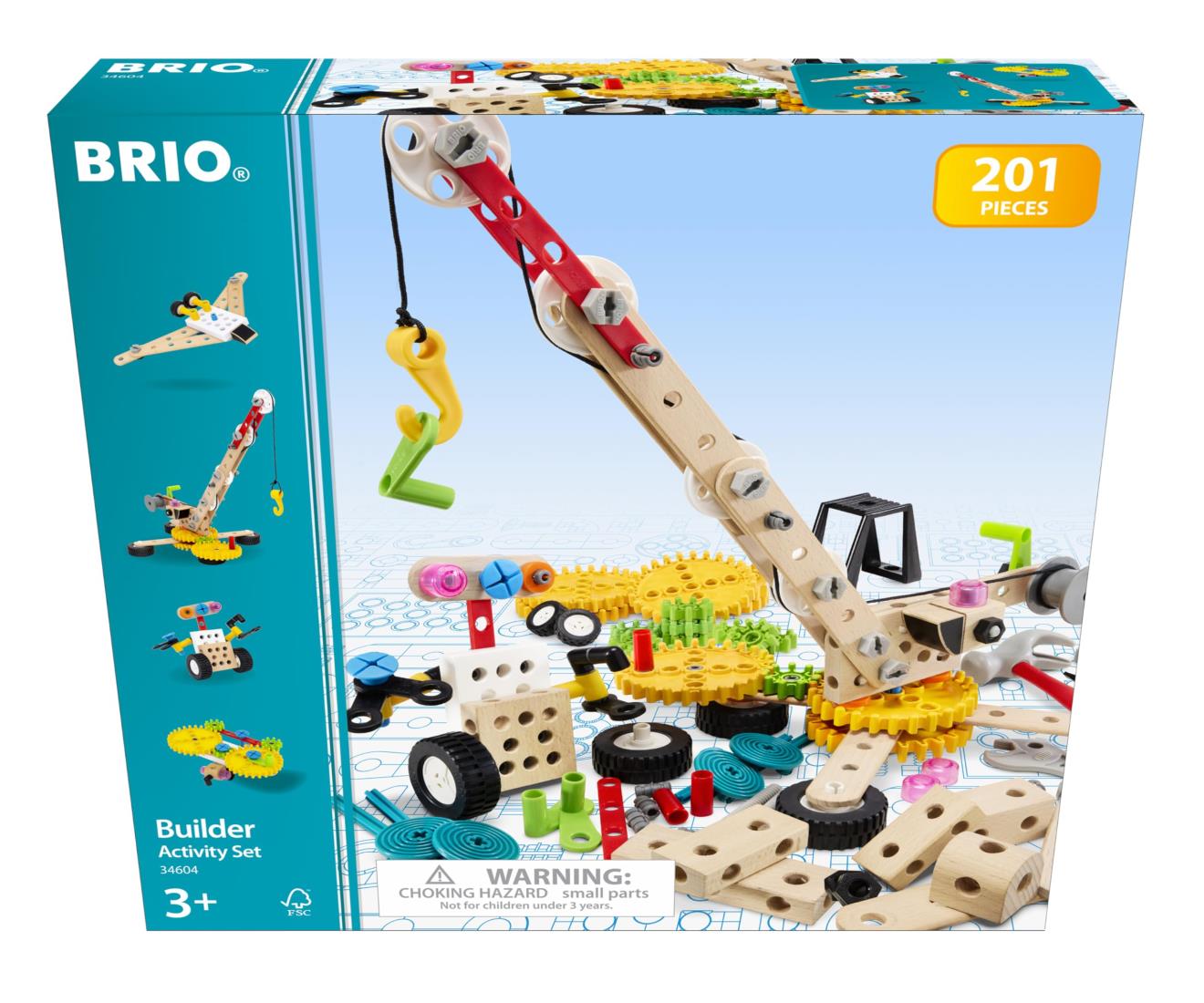BRIO(ブリオ)ビルダー アクティビティセット 34604全201ピース3歳~ (大工さん 工具遊び おもちゃ 知育玩具)