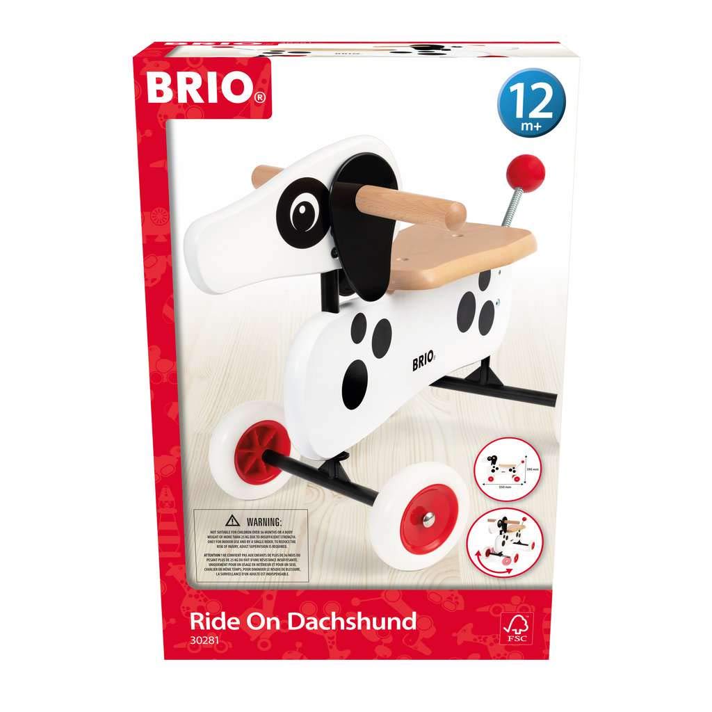 BRIO (ブリオ) ライドオンダッチー（白） 30281 客体年歯1歳~ 【手あそび 手あそび 木製手あそび 差し上げ物（生まれ落ちる日/ク リ ス マ ス）】 生活雑貨-日用品雑貨・文房具・手芸
