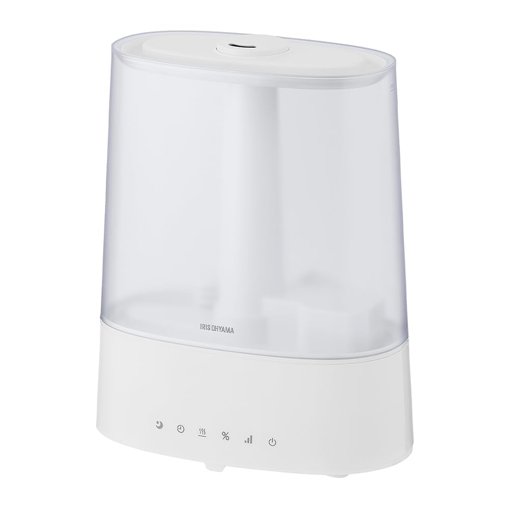 アイリスオーヤマ 上給水超音波ハイブリッド加湿器 550ml ホワイト