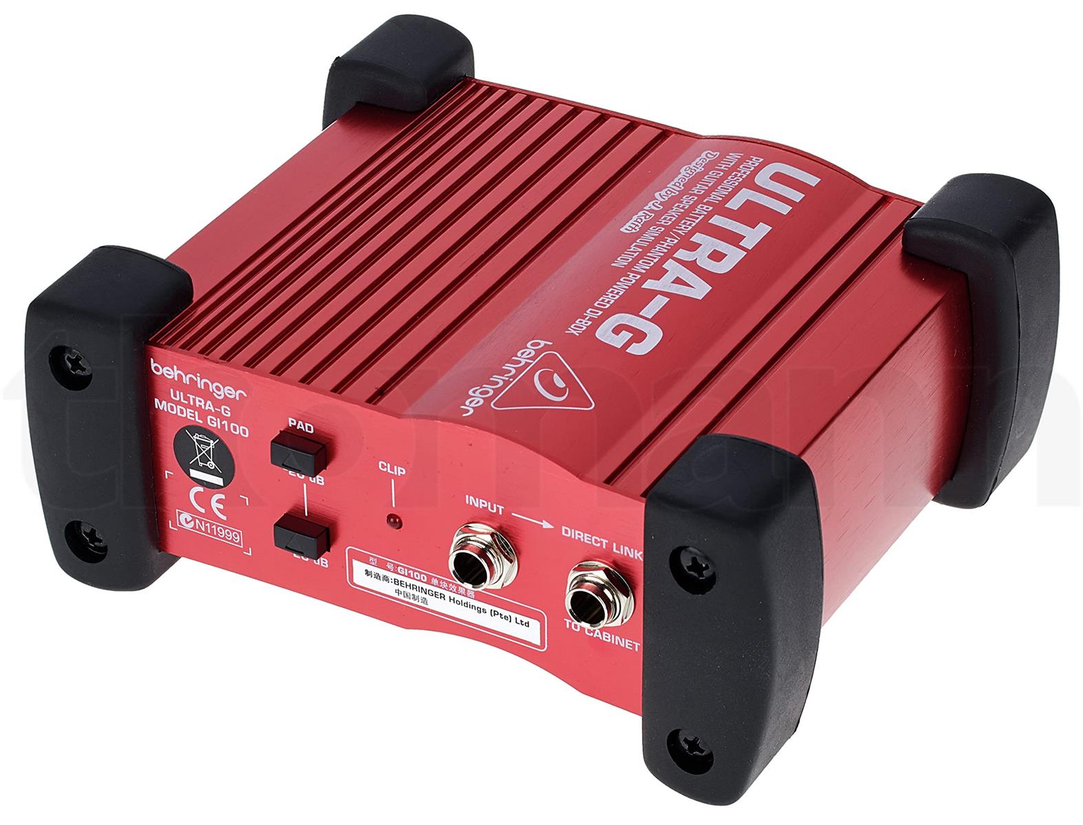 BEHRINGER ベリンガー スピーカーシミュレーション内蔵ギター用アクティブ DI ボックス GI100/ULTRA-G