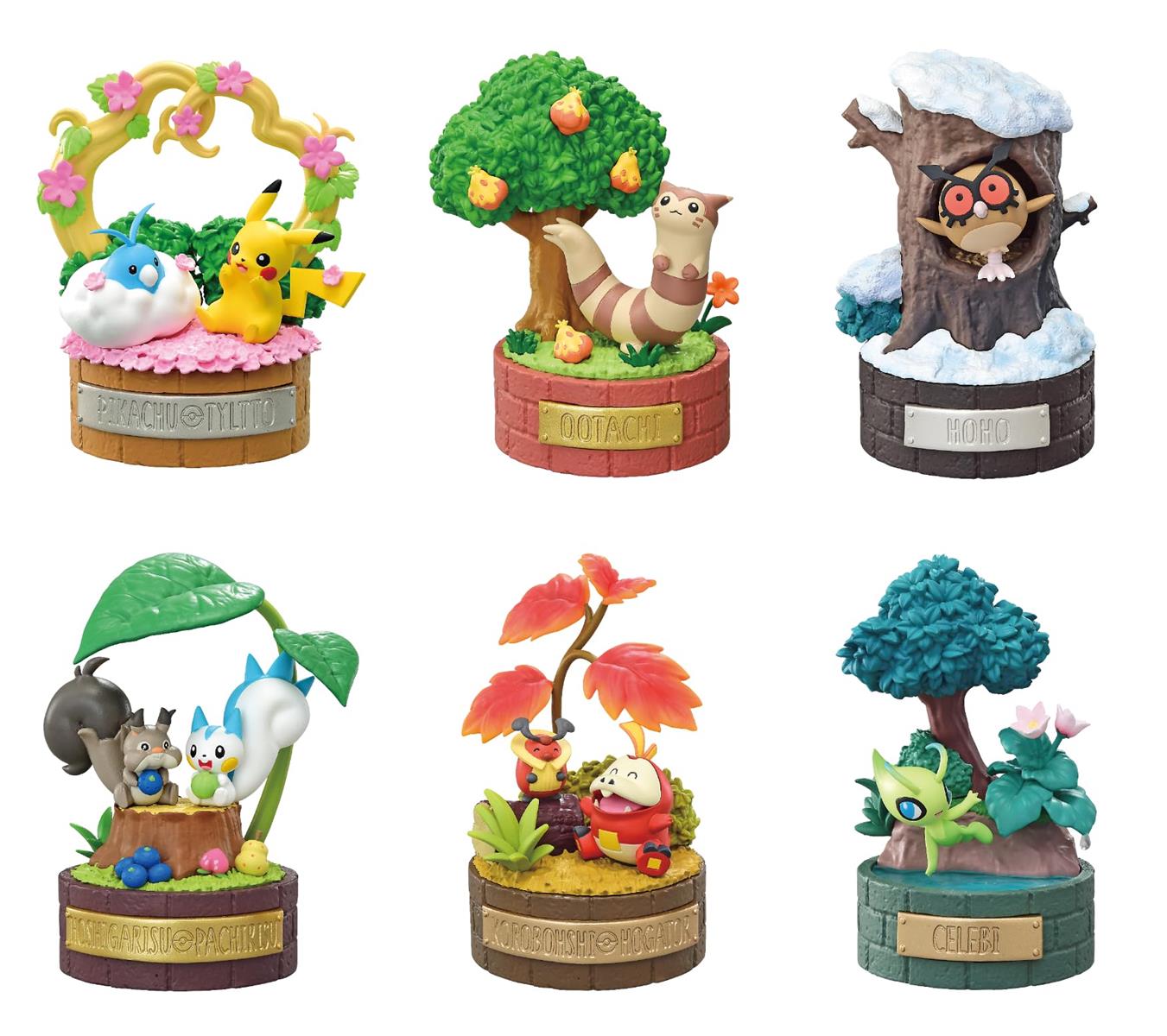 リーメント ポケットモンスター 森の小さなおはなしシリーズ Peaceful Moments! 6個入 1BOX 単品サイズH115×W70×D70mm PVC、ABS製