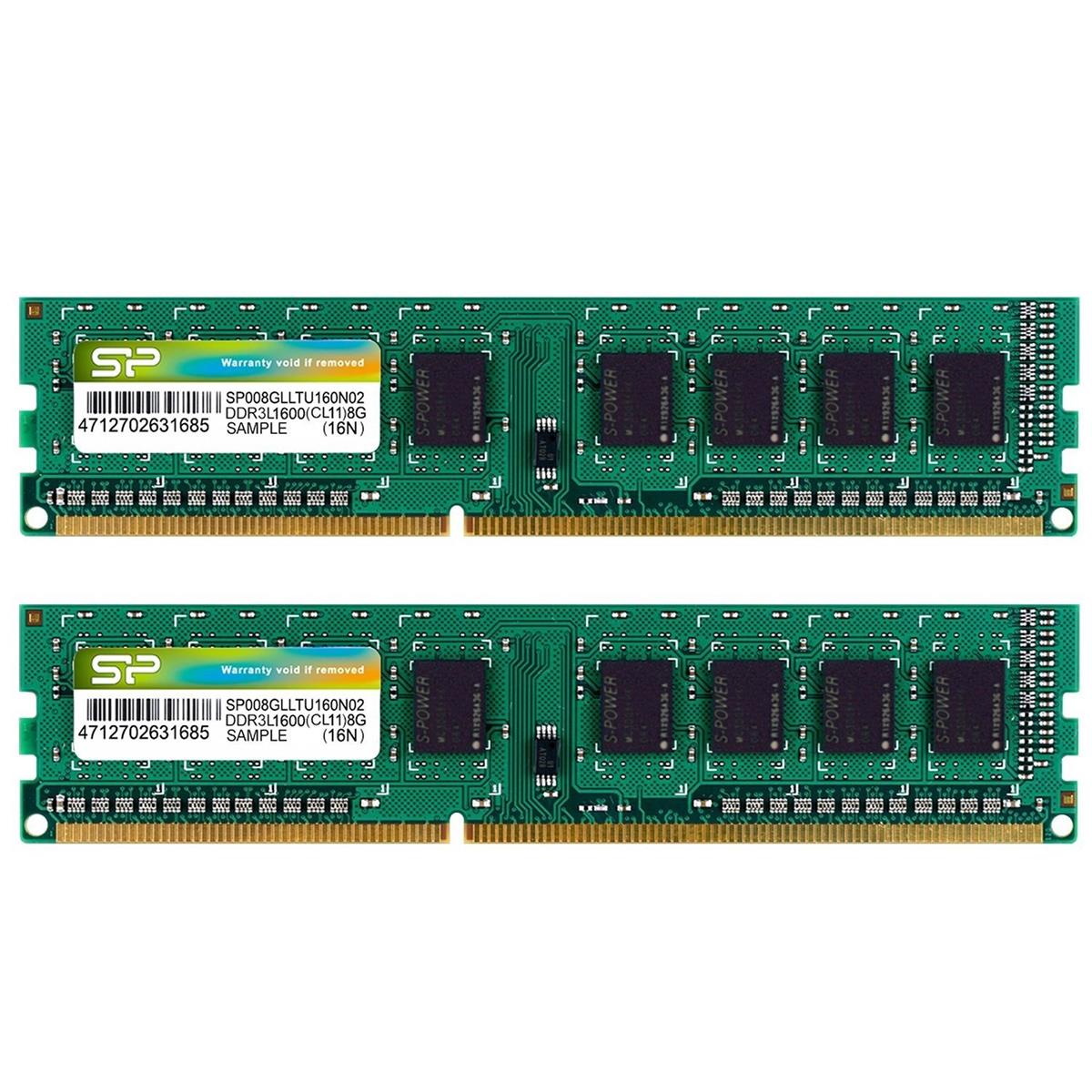 ケイ素樹脂力強さ 事務机パソコン用記憶装置 1.35V (低起電力) DDR3L-1600 パソコン3L-12800 8GB×2枚 240Pin Mac 相応う SP016GLLTU160N22