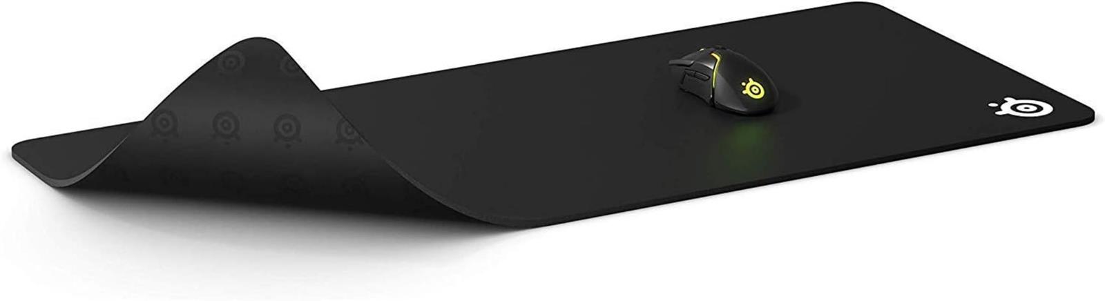 SteelSeries ゲーミングマウスパッド 大型 極厚 ノンスリップラバーベース ブラック 90cm×40cm×0.4cm QcK Heavy XXL 67500