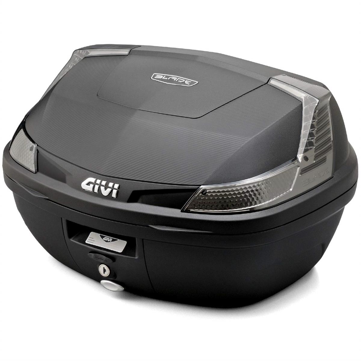 GIVI(ジビ) バイク リアボックス モノロック 47L BLADEシリーズ B47NTML 未塗装ブラック スモークレンズ 76885