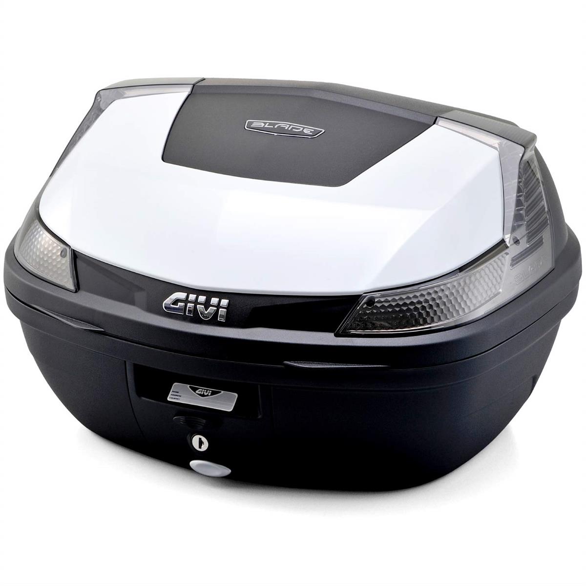 GIVI(ジビ) バイク リアボックス モノロック 47L BLADEシリーズ B47NTMLB912 パールホワイト塗装 スモークレンズ 94831