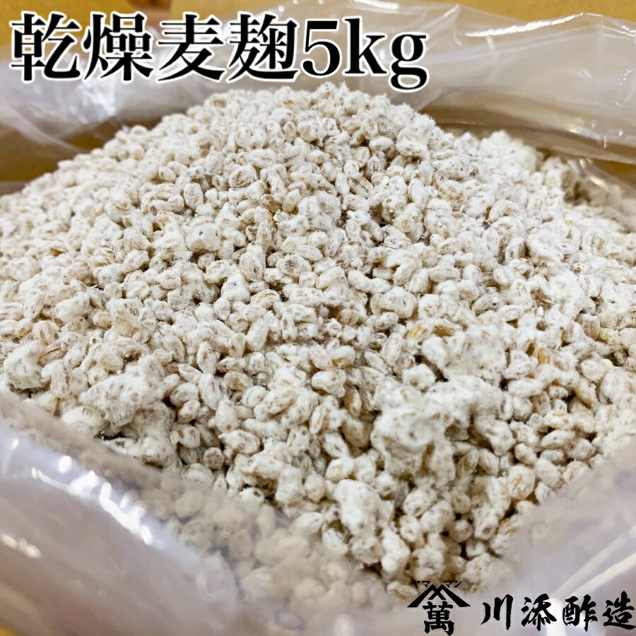 市場 乾燥麦麹 七分搗き胚芽大麦使用 佐賀県産 長崎 送料無料 生麦麹換算約6.66kg以上分 大袋5kg