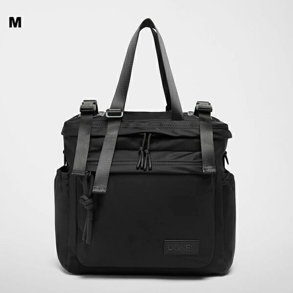 《 国内定め事品 》【 DONE! 】ダーン East+West Nylon M パン種+酉の方角 ナイロン うしろ側容器に並べる 背嚢 ハンドバック ショルダーバッグ トートバッグ BAG 男女兼用 [ZAEWRM001-NERO]