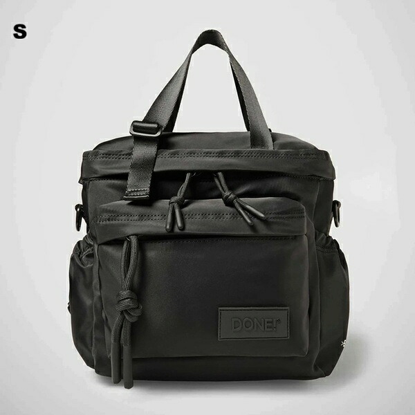 《 国内定め事品 》【 DONE! 】ダーン East+West Nylon S パン種+酉の方角 ナイロン うしろ側容器に並べる 背嚢 ハンドバック ショルダーバッグ トートバッグ BAG 男女兼用 [ZAEWRS001-NERO]