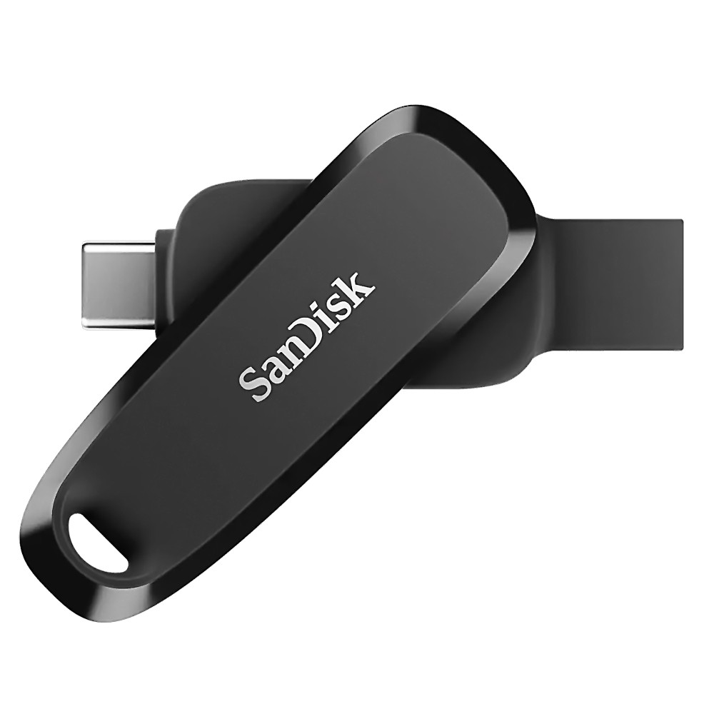 USBメモリ 512GB USB3.1 Gen1-A/Type-C 両コネクタ搭載 SanDisk サンディスク Phone Drive for Android R:100MB/s 回転式 ブラック 海外リテール SDDDC6-512G-G46 ◆メ｜風見鶏