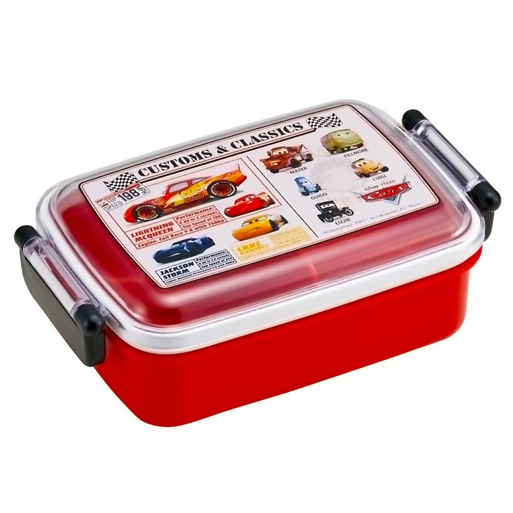 キューン　弁当箱セット 楽天市場】カーズ 25 角型お弁当箱 仕切り付 450ml 抗菌 食洗機