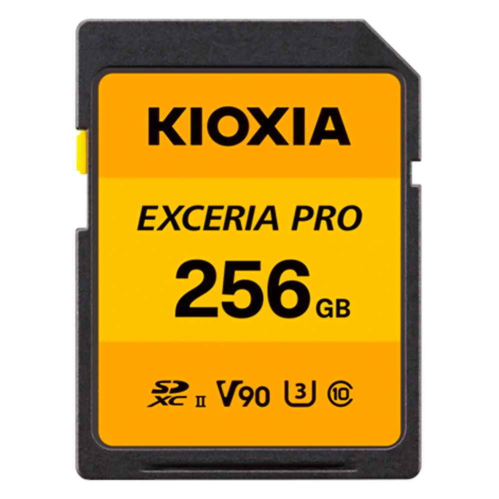 SD歌留多 256GB UHS-II SDXC KIOXIA キオクシア EXCERIA PRO 8K Class10 U3 V90 R:270MB/s W:260MB/s 外国でリテール LNPR1Y256GG4 ◆コ