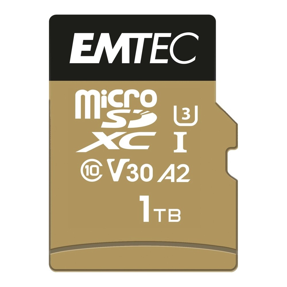 マイクロSDカード 1TB microSDXC EMTEC SpeedIN Pro CLASS10 UHS-I U3 V30 A2 R:100MB/s W:100MB/s SDアダプタ付 海外リテール ECMSDM1TXC10SP ◆メ｜風見鶏
