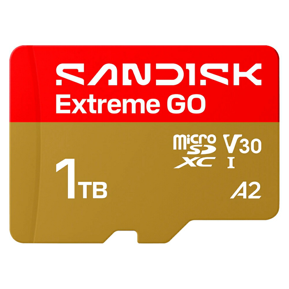 マイクロSD歌留多 1結核症 microSDXC SANDISK サンディスク Extreme GO Class10 UHS-I U3 V30 A2 R:240MB/s w:160MB/s 外国でリテール SDSQXGN-1T00-GN6MN ◆コ