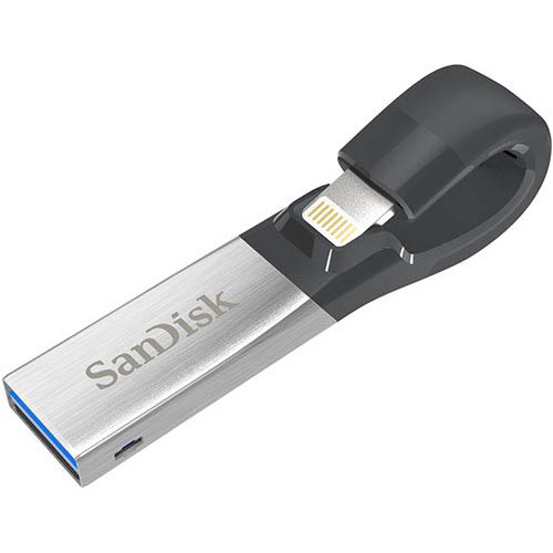 32GB USBメモリー SanDisk サンディスク iXpand Slim Flash Drive Lightningコネクタ USB3.0 海外リテール SDIX30N-032G-PN6NN ◆メ