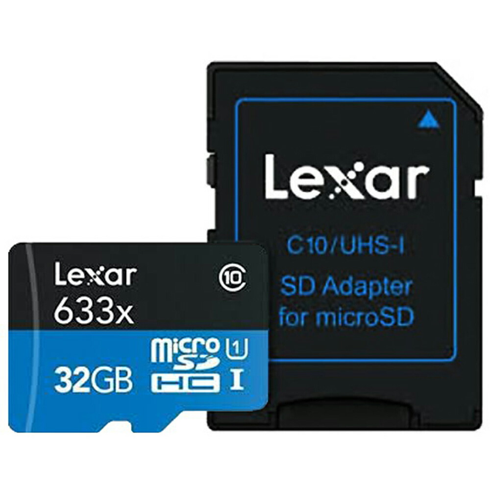 楽天市場 32gb Microsdhcカード マイクロsd Lexar レキサー Class10 Uhs 1 U1 R 95mb S Sdアダプタ付 海外リテール Lsdmi32gbbap633a メ 風見鶏