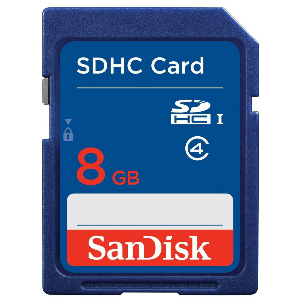 楽天市場 8gb Sdhcカード Sdカード Sandisk サンディスク Class4 海外リテール Sdsdb 008g 5 メ 風見鶏