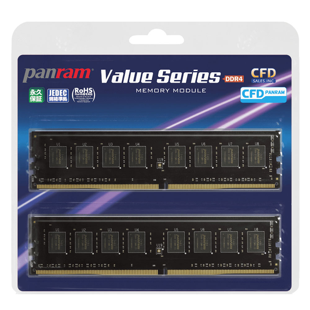 楽天市場】16GB 2枚組 DDR4 ノート用メモリ CFD Panram DDR4-2666