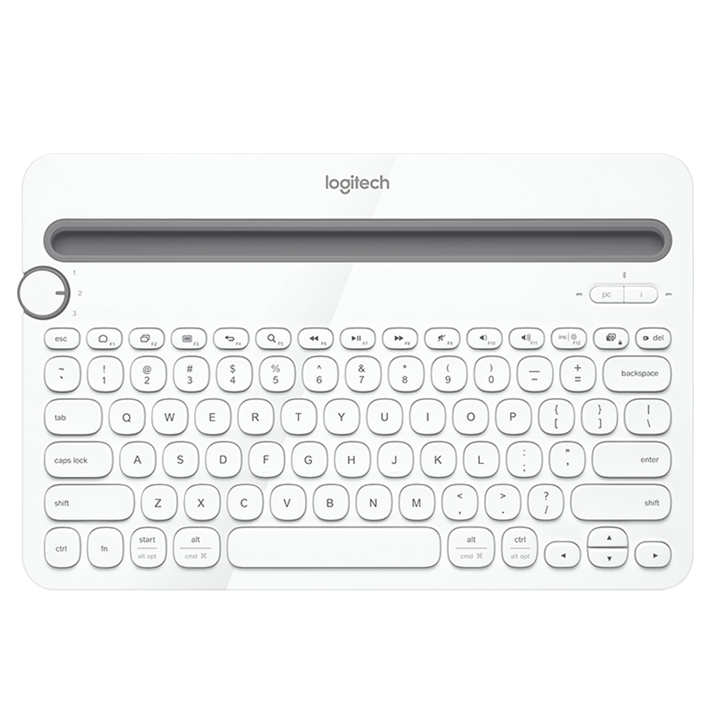 楽天市場 ワイヤレスキーボード K480 英語配列 Logitech ロジテック Bluetooth接続 マルチデバイス対応 スタンド機能 並行輸入品 ホワイト K480wh 宅 風見鶏