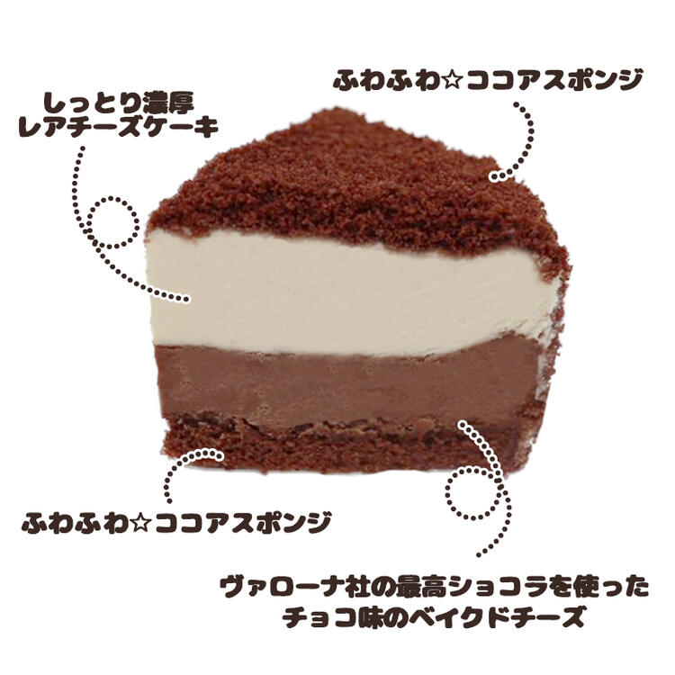 ダブルチーズケーキ ダブルショコラチーズケーキセット 神戸風見鶏本舗 1ホール 2個 食べ比べセット 冷凍 ふわふわ 誕生日ケーキ お礼 2種類 ケーキ 直径12cm 4号ケーキ お中元 Salon Raquet De