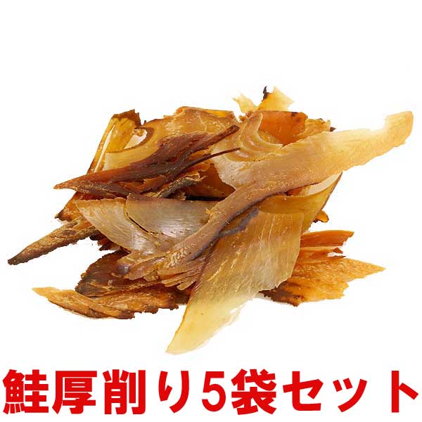 犬 猫 おやつ 無添加 国産 鮭 燻製鮭の厚削り 5袋セット 植物発酵酵素 