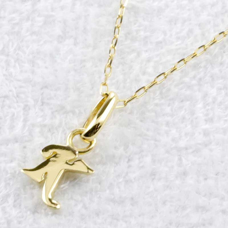 楽天市場】18金 ペンダント トップ イニシャル T プチ ミニ チャーム