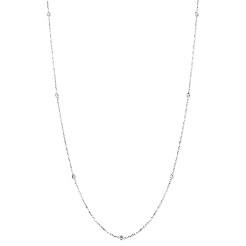 ロングネックレス ラリエット プラチナ850 ネックレス レディース 女性 妻 彼女 ダイヤモンド 1.0ct ステーションネックレス レディース 女性 妻 彼女 80cm pt850 レディース 女性 妻 彼女 アズキチェーン 女性