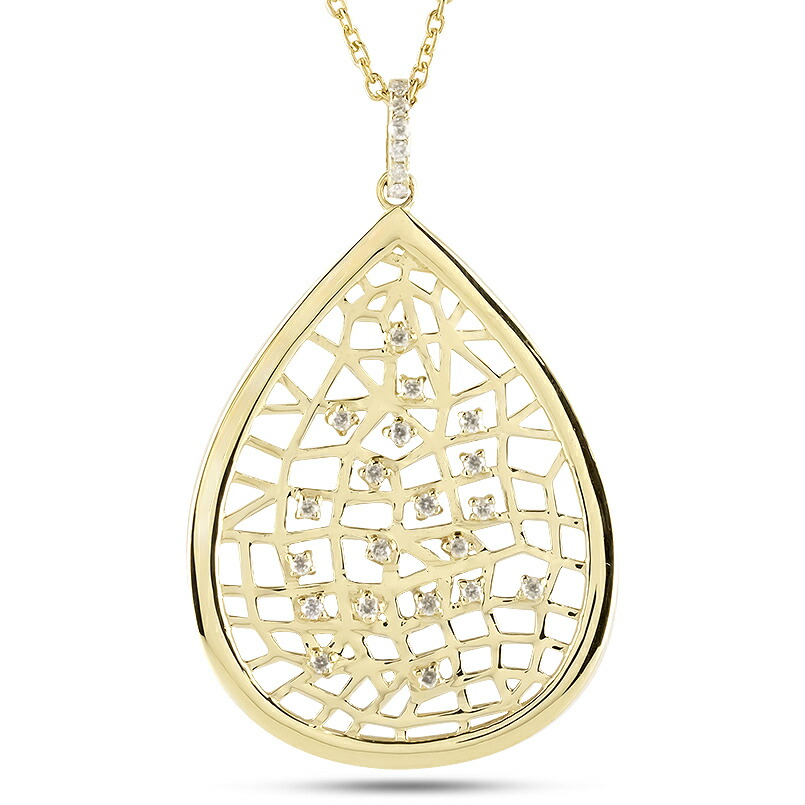 【送料無料】天然 ダイヤモンド ネックレス 揺れる ドロップ 雫 K18 ダイヤモンド 揺れる ネックレス K18 ペンダント ティアドロップ