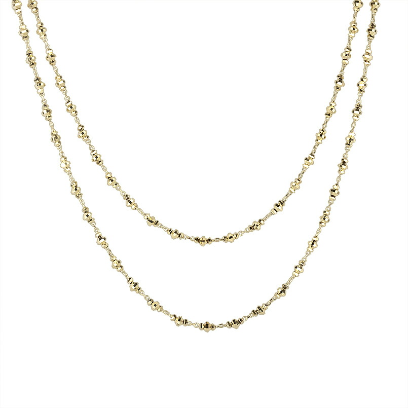 最終値下げ 金色 ゴールド リンクチェーンネックレス レディースネックレス 真鍮 リンクチェーン＊シンプル マンテルネックレス◇ユニセックス