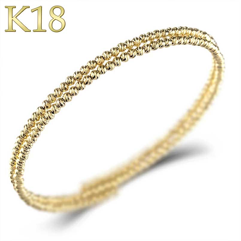 18金レディースバングル16〜18センチモナカ devas_scn-b022-s