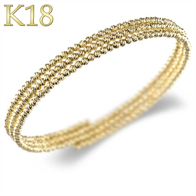 K18美品軽量3連ゴールドチェーンブレスレット　18cm 851K2509 K18美品軽量3連ゴールドチェーンブレスレット 18cm 851K2509 18cm