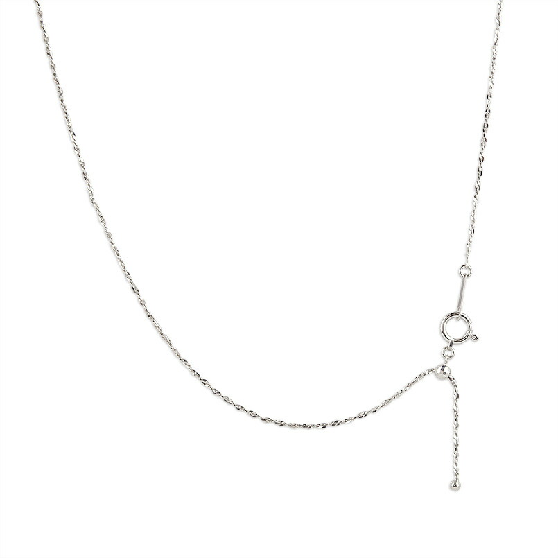 プラチナ ネックレス pt999 チェーンのみ 65cm レディース メンズ ロングネックレス プラチナ999 スライド式 純プラチナ チェーンネックレス 地金 女性 男性 シンプル 金属アレルギー対応