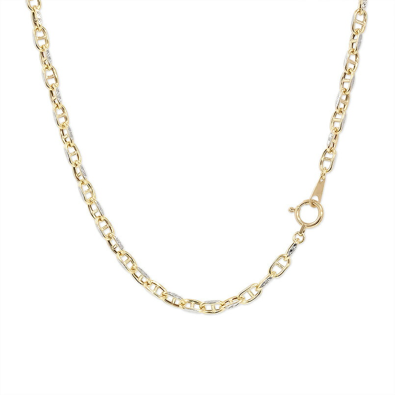 K18WG ダブルストーンネックレス一体型18金ホワイトゴールド上品2g