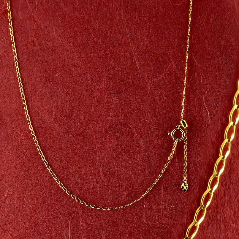 【20％OFFクーポンあり】【最短発送】純金 ネックレス 24金 レディース チェーンのみ 45cm スライド式 チェーン 2面カット ロング喜平 キヘイ 金 ゴールド k24 24k シンプル 女性 妻 彼女 地金ネックレス k24刻印入り 金属アレルギー対応 資産価値