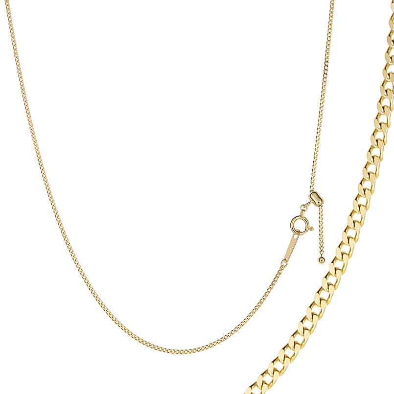 【15％OFFクーポンあり】【最短発送】 18金 喜平 ネックレス チェーンのみ 45cm レディース メンズ ゴールド 18k レクタカーブ 細め1.1ミリ幅 イエローゴールドk18 シンプル 男性 女性 男女兼用 ユニセックス
