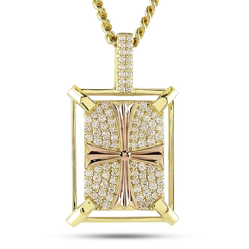 【20％OFFクーポンあり】【最短発送】18金 ペンダント トップ ダイヤモンド 0.75ct クロス ペンダントトップ ゴールド 18k 十字架 喜平 トップ ペンダントヘッド 豪華 men's 男女兼用 ユニセックス 男女問わず レディース